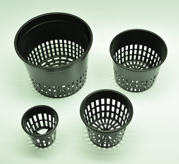 heavy duty black plastic plant pots Round Black Plastic Net Pot