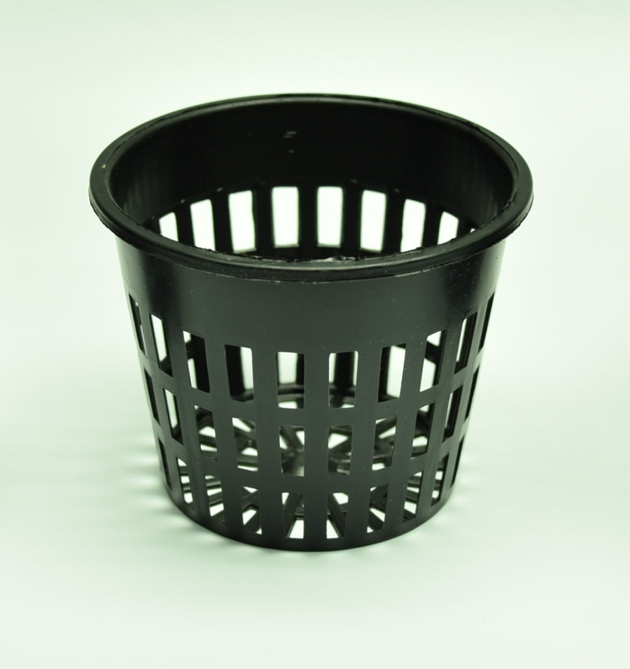 Close up 3" Black Plastic Net Pot.
